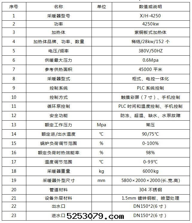 4250千(qiān)瓦(wǎ)紫铜(tóng)闆式電(diàn)鍋(guō)炉産品介紹