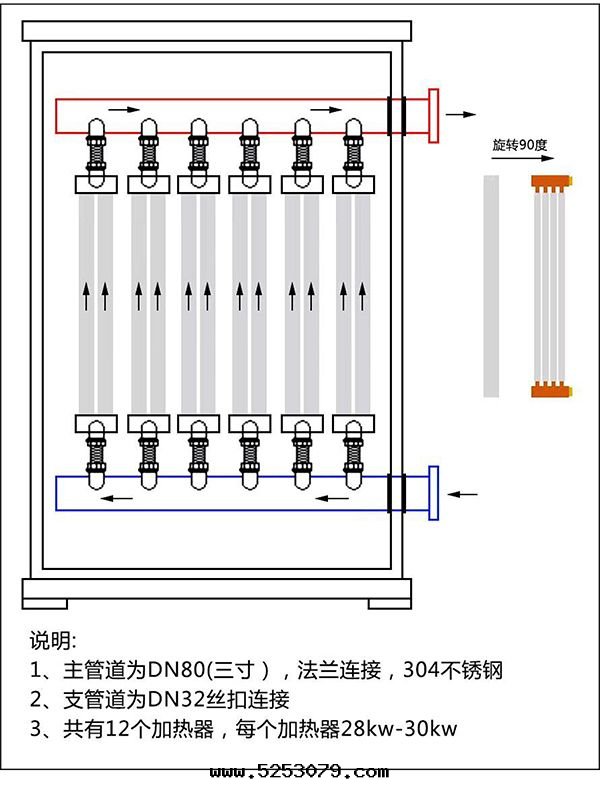 350kw紫铜(tóng)闆式電(diàn)鍋(guō)爐
