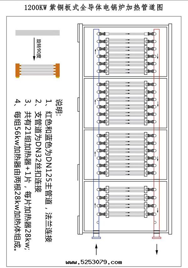 1200kw紫铜(tóng)闆式電(diàn)鍋(guō)炉